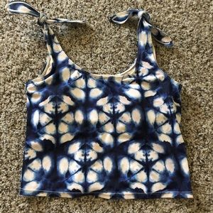 Kortni Jeane Tie Dye Tie Up Swim Top